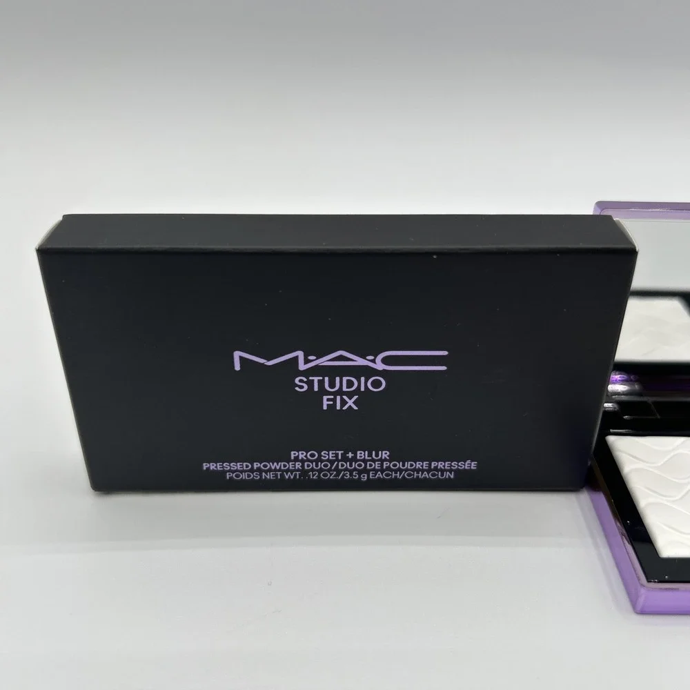 Mac Studio Fix Pro Set + Blur Pressed Powder Duo .12oz/3.5g Each NEW